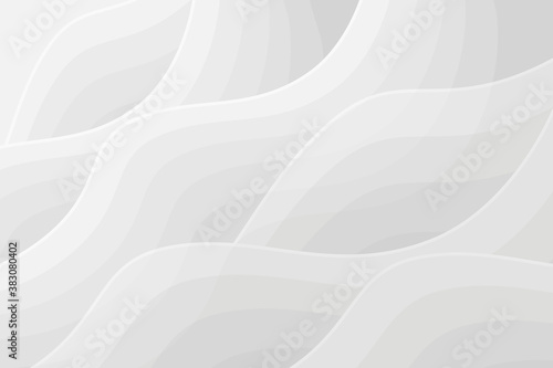 3d white background Abstract wavy