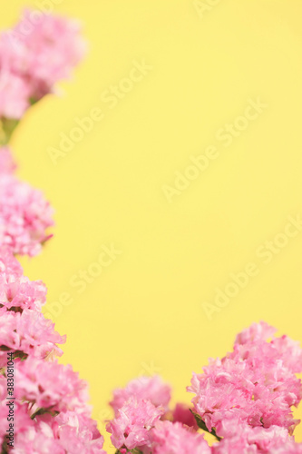 ピンクの花フレーム
