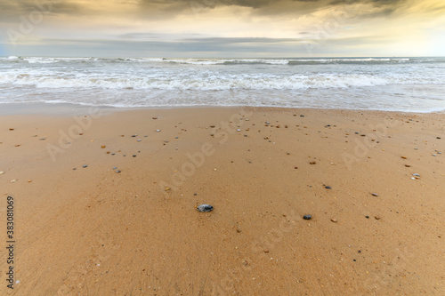 Fototapeta Naklejka Na Ścianę i Meble -  Beach on the Atlantic Ocean in France.