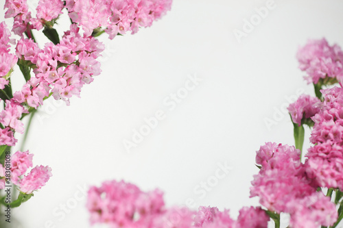 ピンクの花フレーム