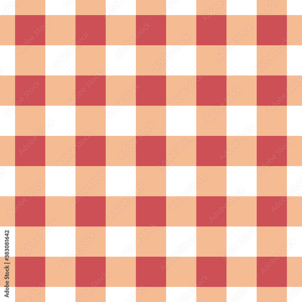 Vector seamless table cloth texture in red-orange color. Vector seamless table cloth texture in red-orange color.