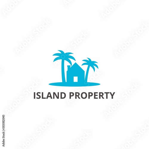 Wallpaper Mural real estate logos, houses and palms Torontodigital.ca