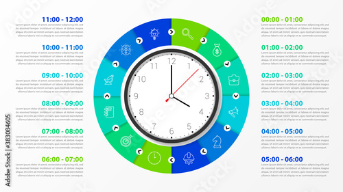 Infographic design template. Creative concept with 12 steps