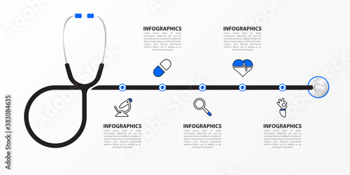 Infographic design template. Creative concept with 5 steps