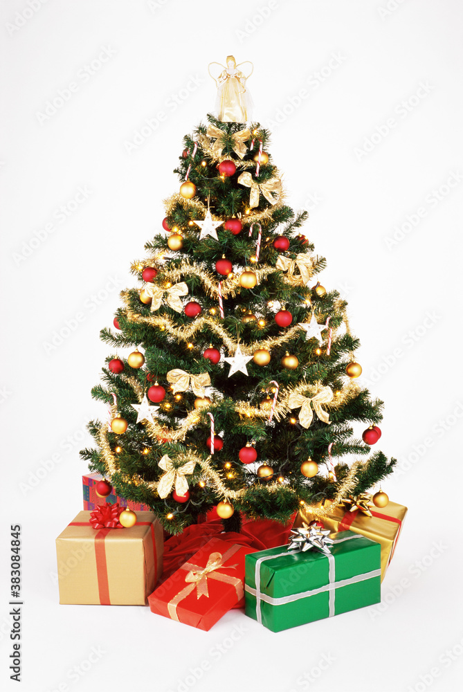 Gifts around the christmas tree