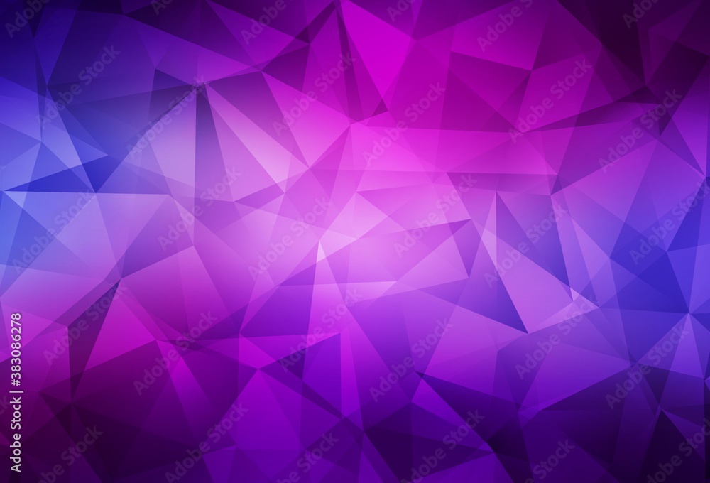 Light Purple, Pink vector polygonal template. Light Purple, Pink vector polygonal template.