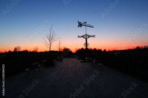 Weather Vane Compass Metal Art