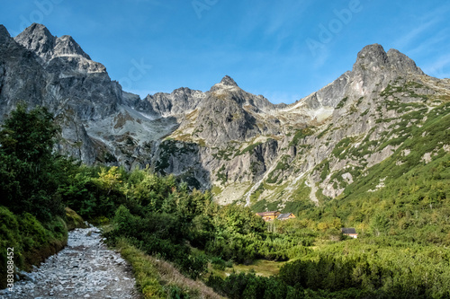 Mountain cottage, Green tarn valley, High Tatras mountains, Slovakia