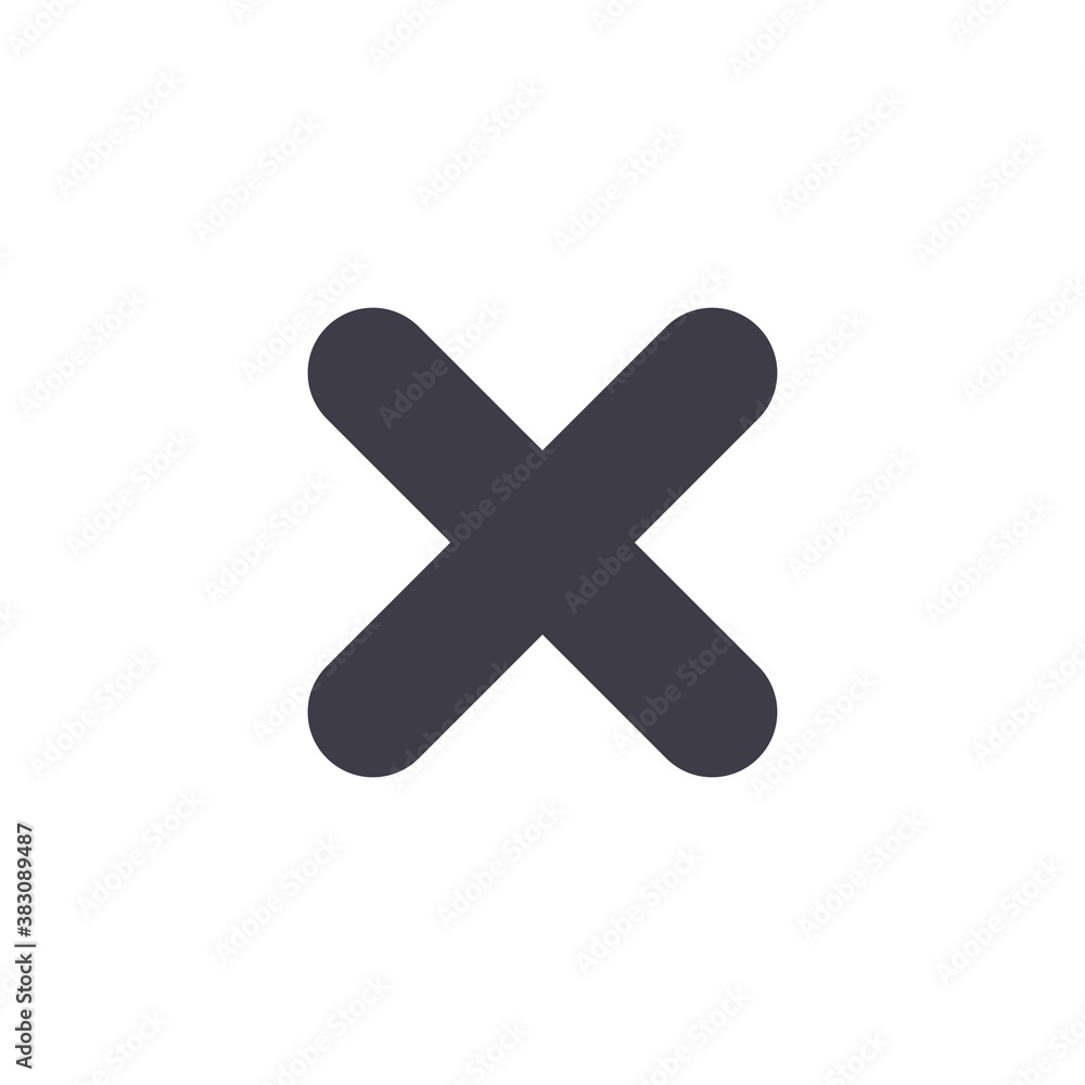 Close vector icon, delete symbol. Error icon, vector sign, pictogram isolated on white. Cancel symbol, logo illustration. Close vector icon, delete symbol. Error icon, vector sign, pictogram isolated on white. Cancel symbol, logo illustration.