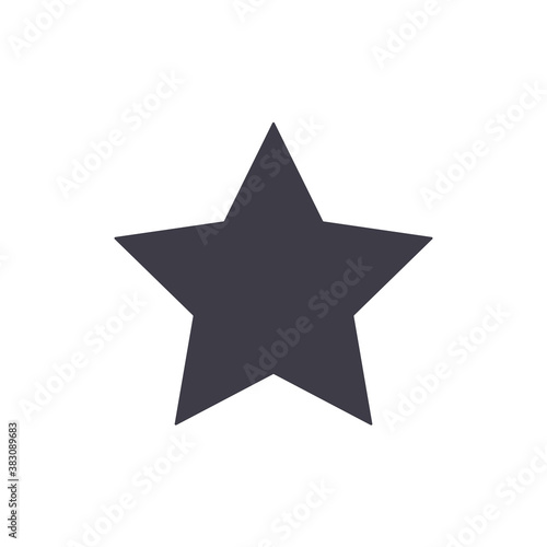 Star line icon. Bonus points. Discount program symbol. Quality design element. Loyalty star icon. Vector