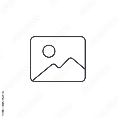 Pictures vector icon, image vector icon