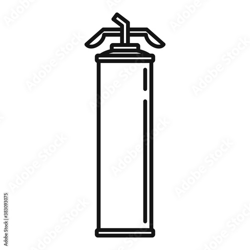 Adhesive polyurethane foam icon. Outline adhesive polyurethane foam vector icon for web design isolated on white background