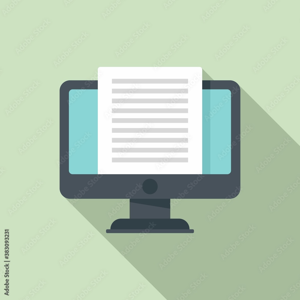 Online library icon. Flat illustration of online library vector icon for web design Online library icon. Flat illustration of online library vector icon for web design