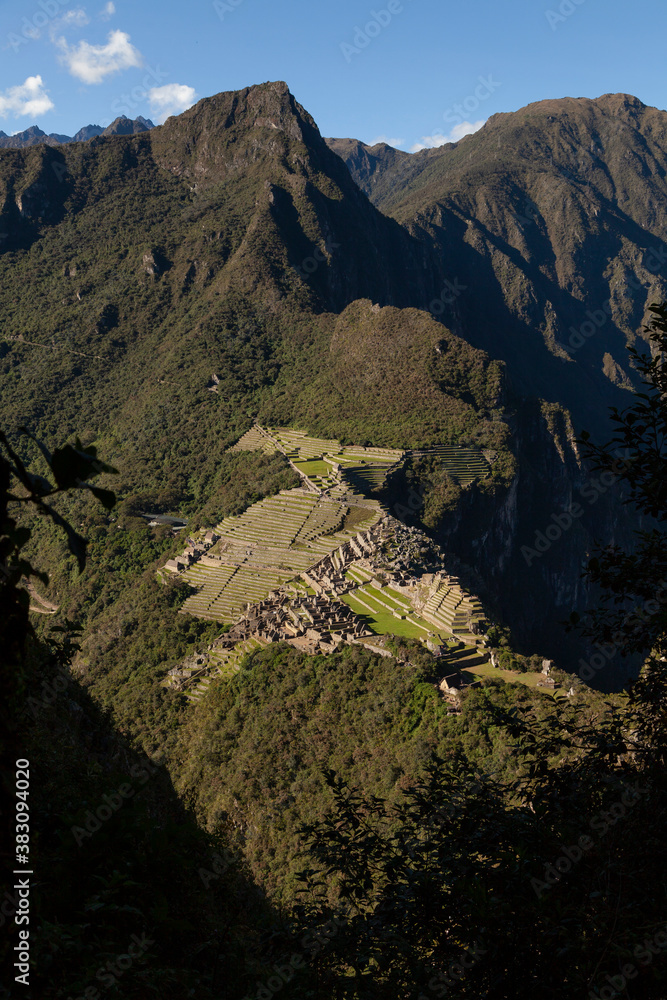 View of Machu Picchu, from Huayna Picchu, Peru