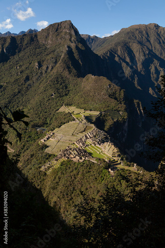View of Machu Picchu  from Huayna Picchu  Peru