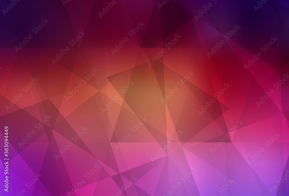 Light Pink, Yellow vector shining triangular background. Light Pink, Yellow vector shining triangular background.