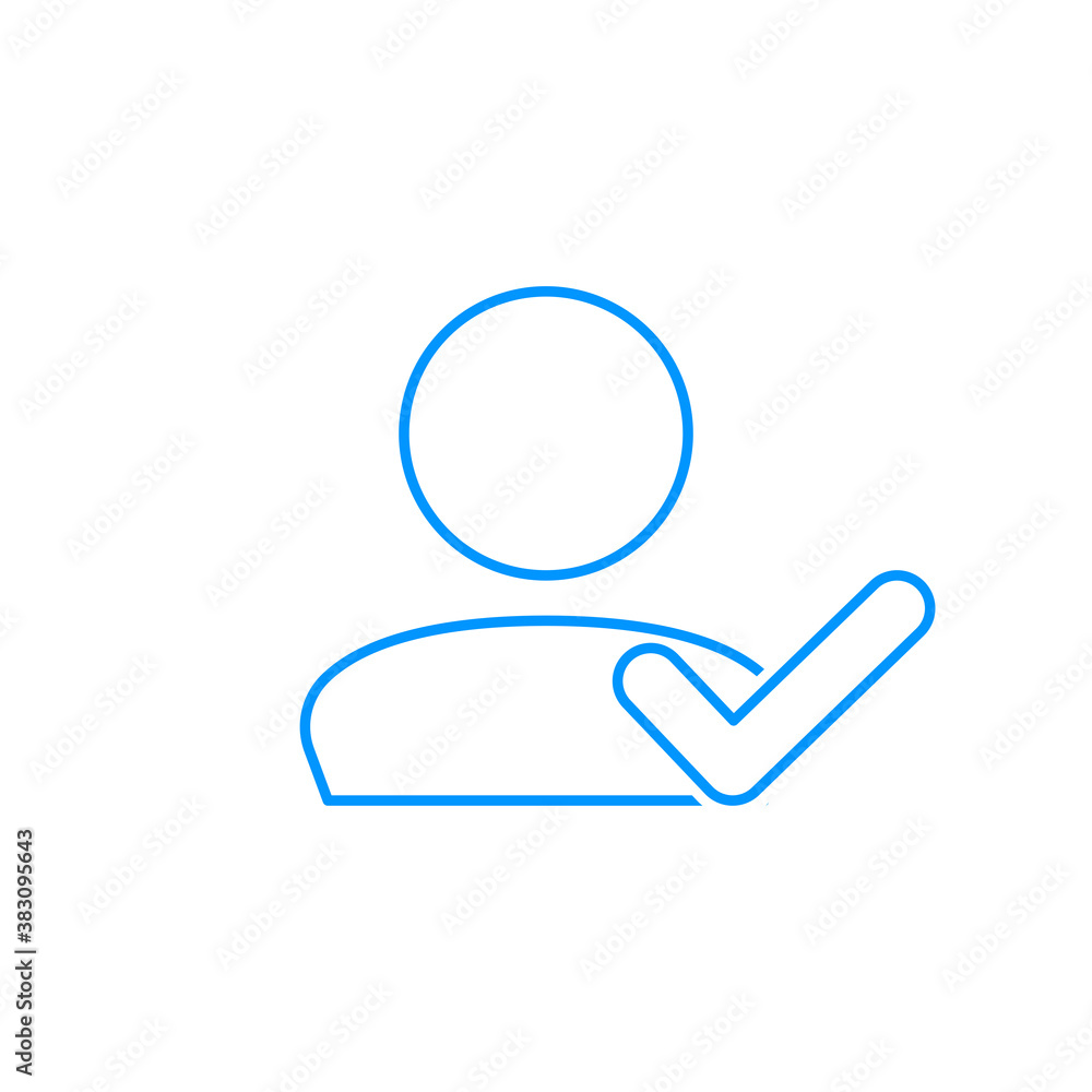 User Verified Icon. Account confirmed, profile validation icon User Verified Icon. Account confirmed, profile validation icon