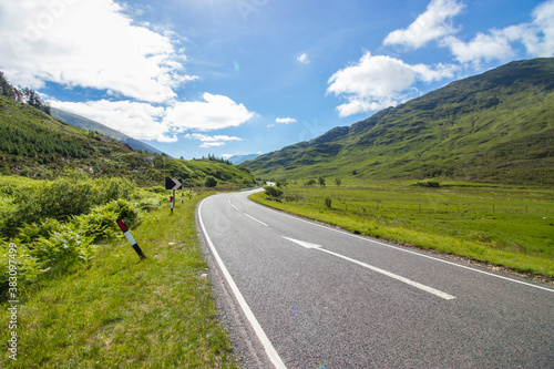 rural route in england meadows