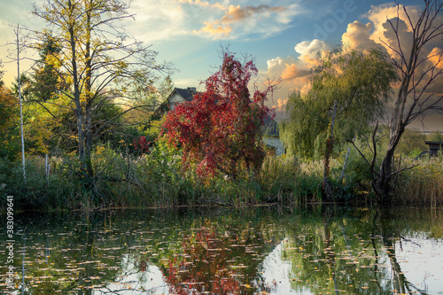 Lake in autumn colours...