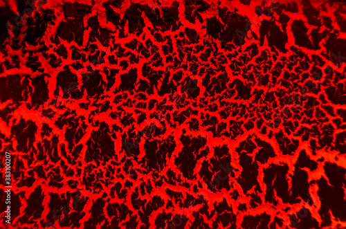 Texture of red glowing lava.