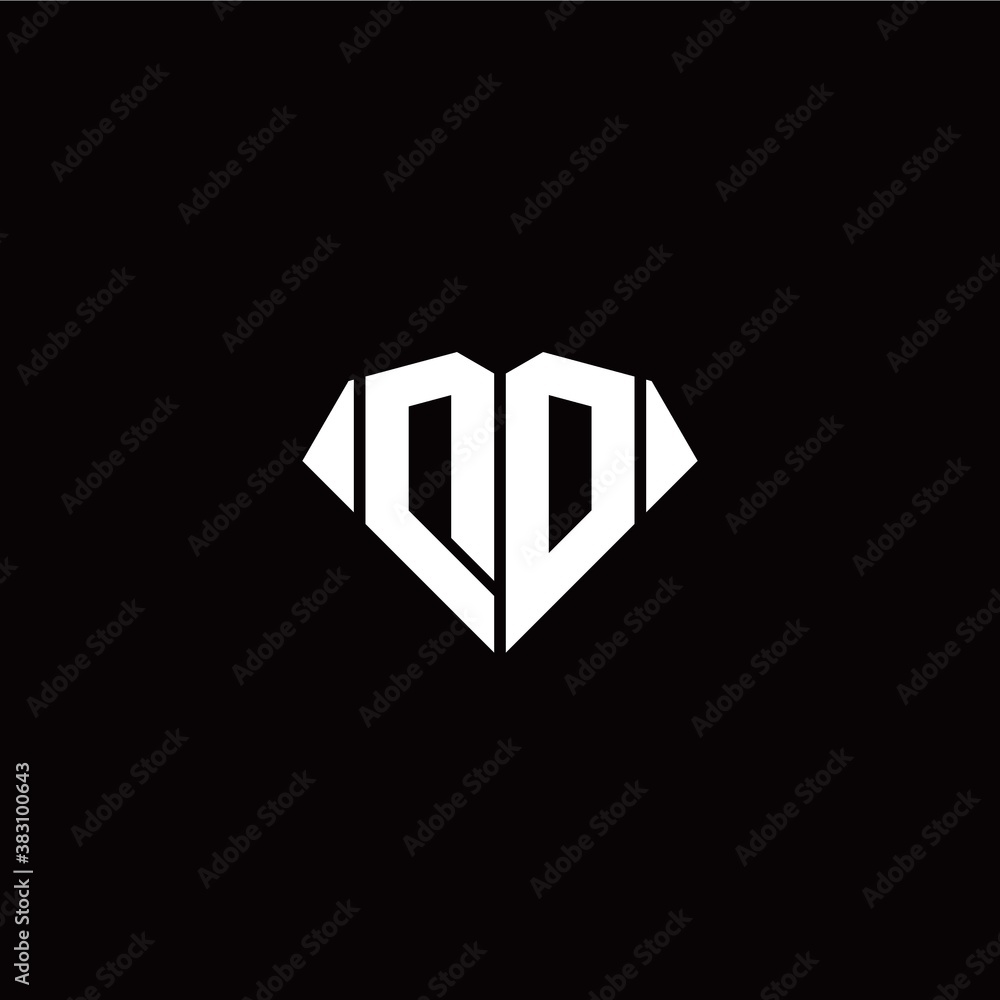 D O initial letter with diamond shape origami style logo template vector D O initial letter with diamond shape origami style logo template vector