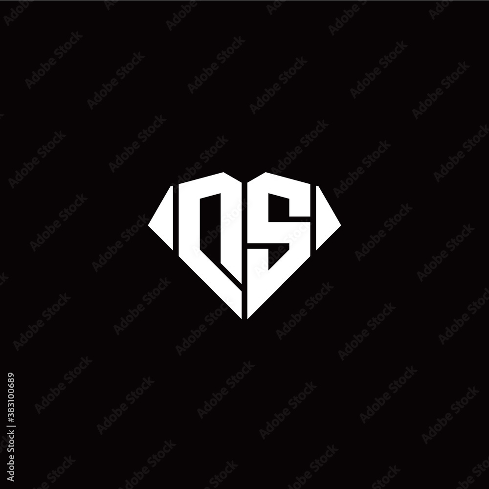 D S initial letter with diamond shape origami style logo template vector D S initial letter with diamond shape origami style logo template vector