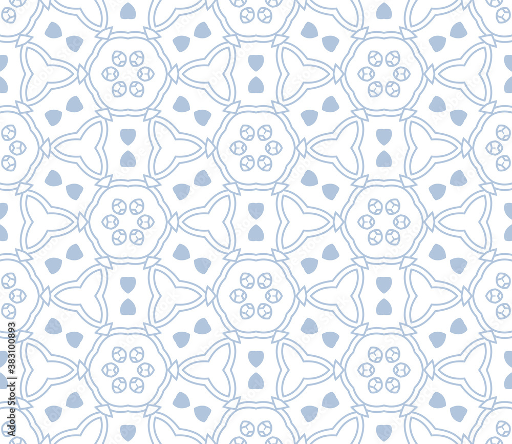 Fantasy seamless pattern with decorative mandala. Abstract round doodle floral background. Floral geometric infinity background. Wrapping paper, textiles, fabric. Vector illustration. Fantasy seamless pattern with decorative mandala. Abstract round doodle floral background. Floral geometric infinity background. Wrapping paper, textiles, fabric. Vector illustration.