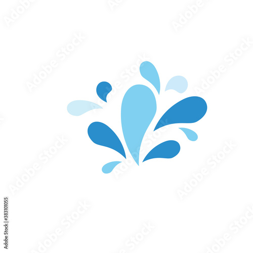 water splash icon vector illustration design template