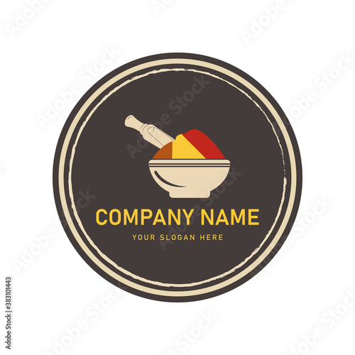 spice powder shop logo