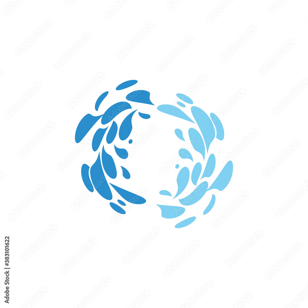 water splash icon vector illustration design template water splash icon vector illustration design template