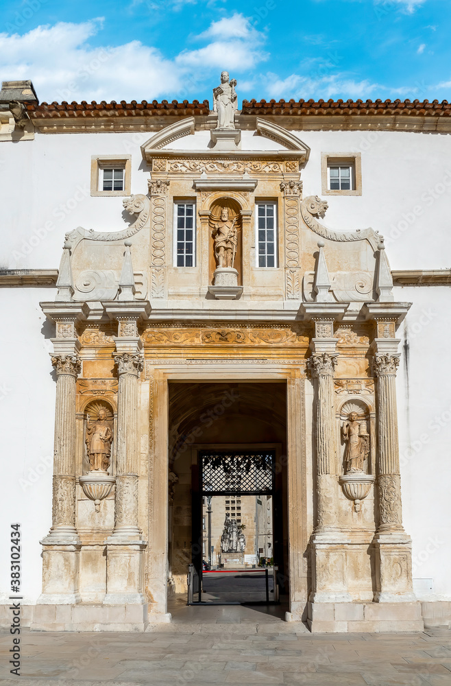 Fototapeta premium Porta Férrea da Universidade de Coimbra