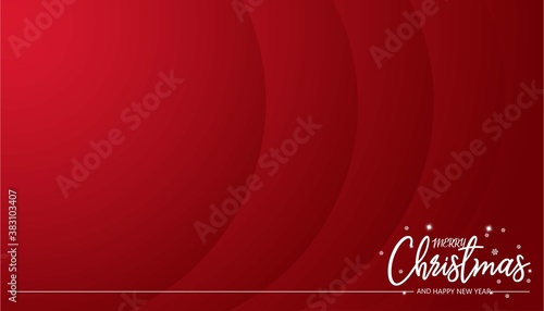 Simple background with red colour Christmas 2021 year vector illustration