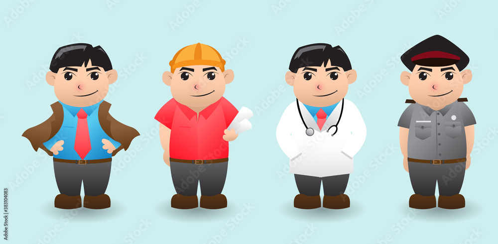profession character cartoon set, suitable for your design profession character cartoon set, suitable for your design