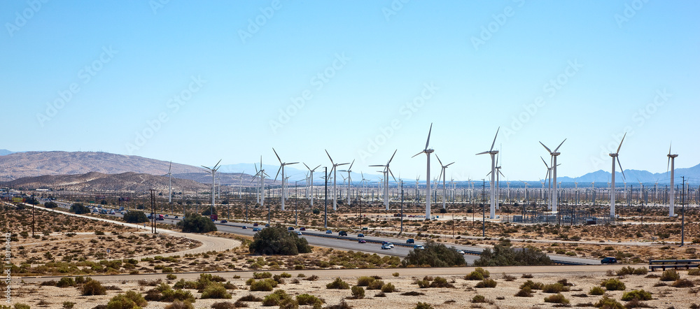 Wind Power just off interstate 10 near Palm Springs