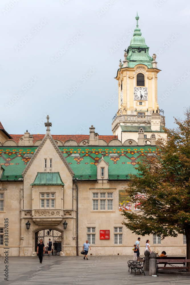 Fototapeta premium Ayuntamiento de Bratislava, ciudad de Bratislava, pais de Eslovaquia