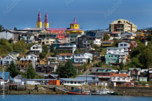 Die Häuser von Castro, Insel Chiloé, Chile