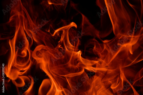 fire background with flames