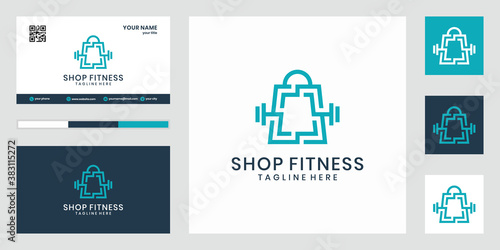 fitness Shop logo designs vector, Gymnastic logo designs template
