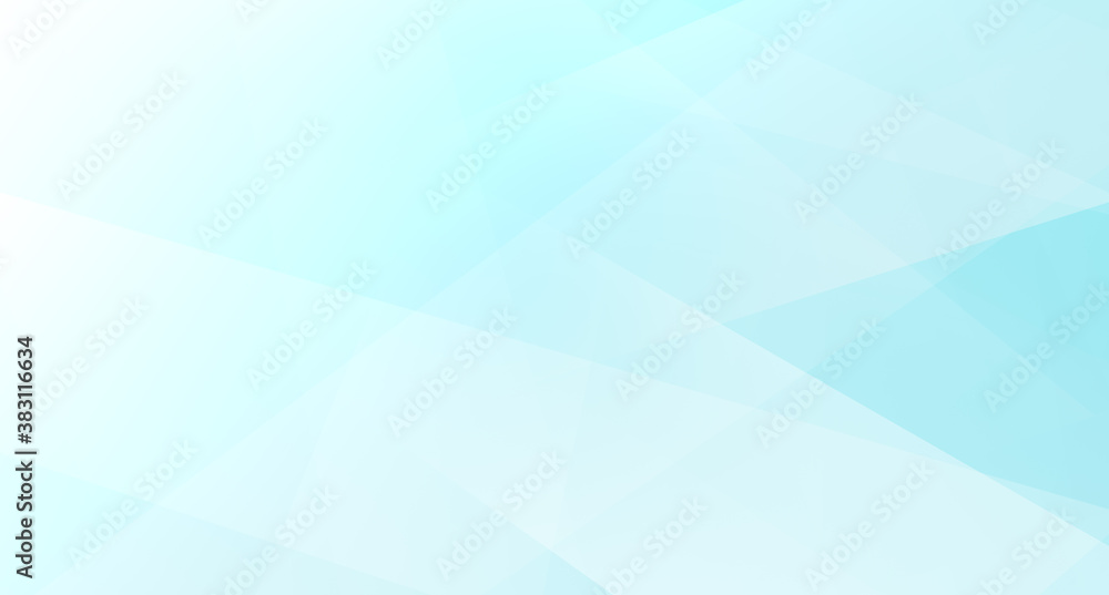 Fototapeta premium Abstract blue white and gray polygon triangle pattern gradient background. 3d render illustration.