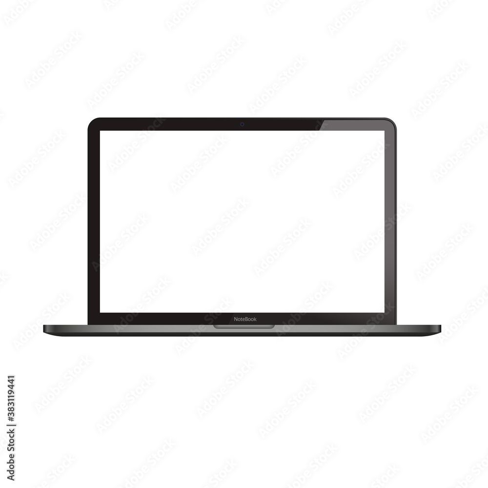 Realistic Laptop. screen Display isolate. Mockup pc. Modern laptop computer, isolated on white background. Vector EPS 10 Realistic Laptop. screen Display isolate. Mockup pc. Modern laptop computer, isolated on white background. Vector EPS 10