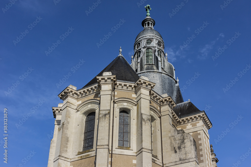 Saint Vincent de Paul church (former church Holy Louis of Jesuits, built by Jesuits in mid-1600s). Blois, Loir-et-Cher departement in Loire Valley, France.