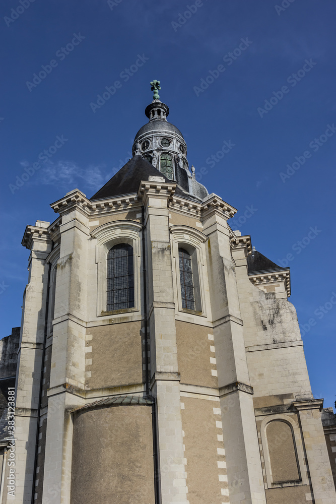 Saint Vincent de Paul church (former church Holy Louis of Jesuits, built by Jesuits in mid-1600s). Blois, Loir-et-Cher departement in Loire Valley, France. Saint Vincent de Paul church (former church Holy Louis of Jesuits, built by Jesuits in mid-1600s). Blois, Loir-et-Cher departement in Loire Valley, France.