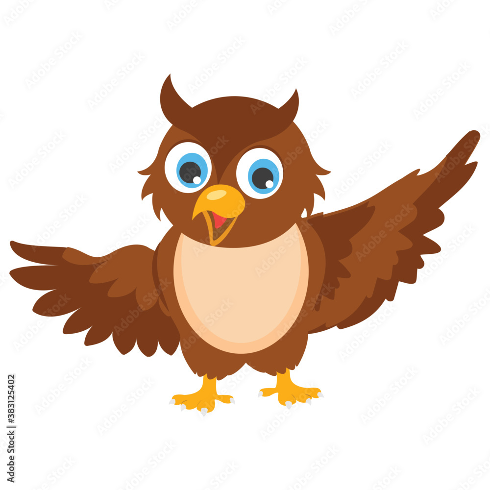 An owl character icon design
An owl character icon design