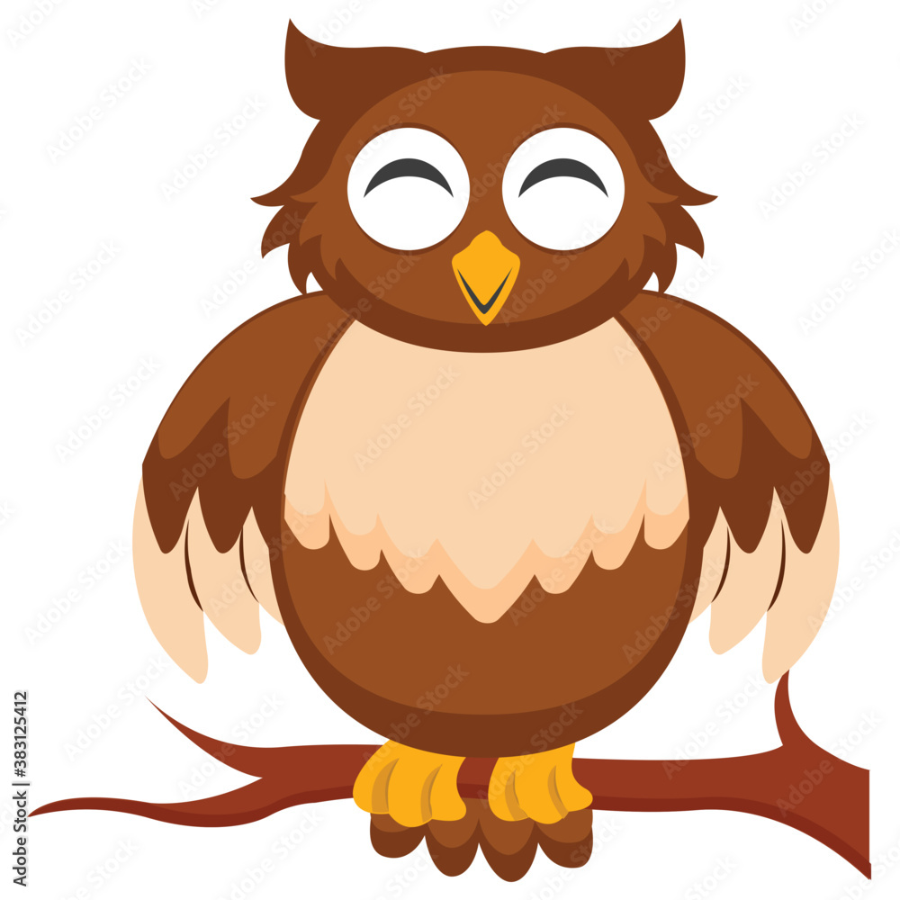 Obraz premium Owl a wise bird 