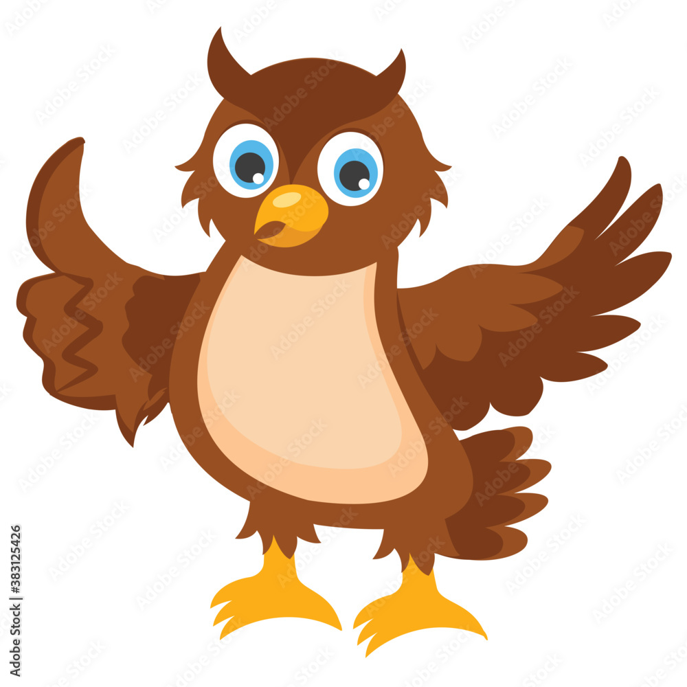 An owl character icon design
An owl character icon design