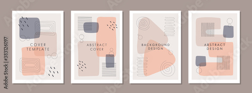 Set of abstract creative artistic templates. Universal cover Designs for Annual Report, Brochures, Flyers, Presentations, Leaflet, Magazine.