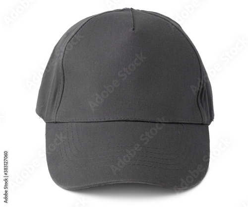 Grey Baseball cap isolated on white background