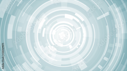 Circle white blue bright technology Hi-tech background. Abstract graphic digital future concept design.