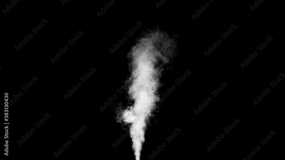 Abstract white smoke in slow motion. Smoke, Cloud of cold fog in light spot background. Light, white, fog, cloud, black background, 4k, ice smoke cloud. Floating fog.	