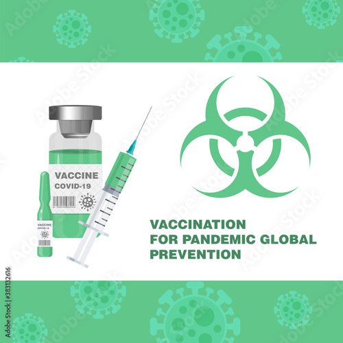 Abstract template vaccination concept health pandemic covid-19 vaccine vector